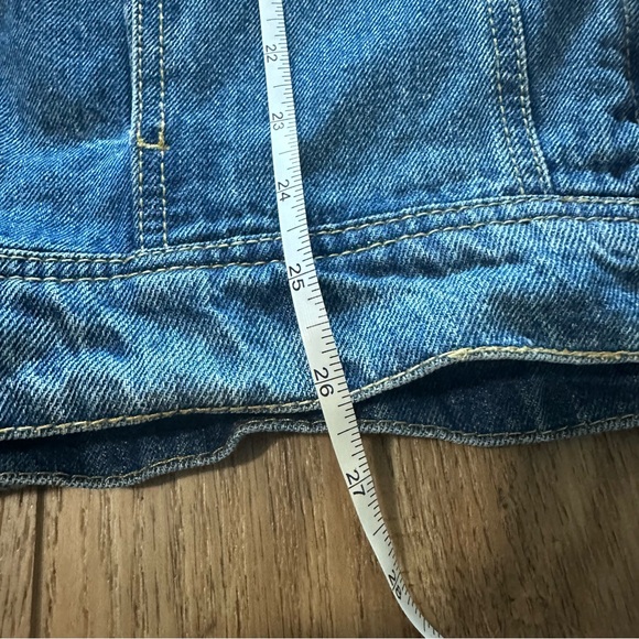 Zara Men's Denim Jacket, Sweatshirt Hood/Sleeves, Mixed Media, Jean, Trendy, XL - Picture 14 of 14